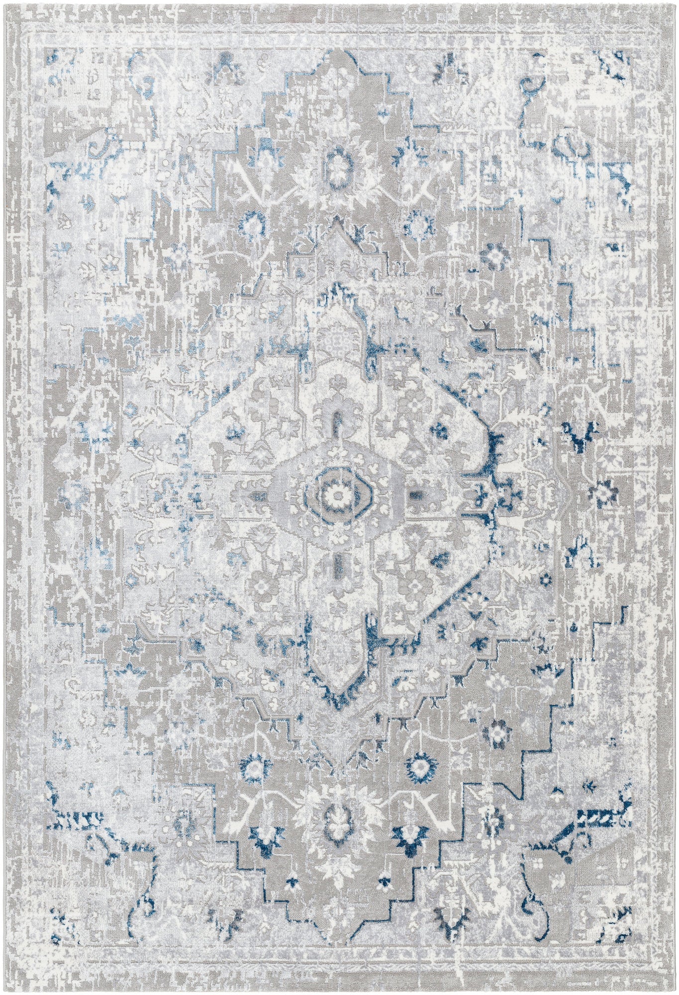 Surya Perception Pcp-2318 Light Gray, Cream, Medium Gray, Gray Area Rug