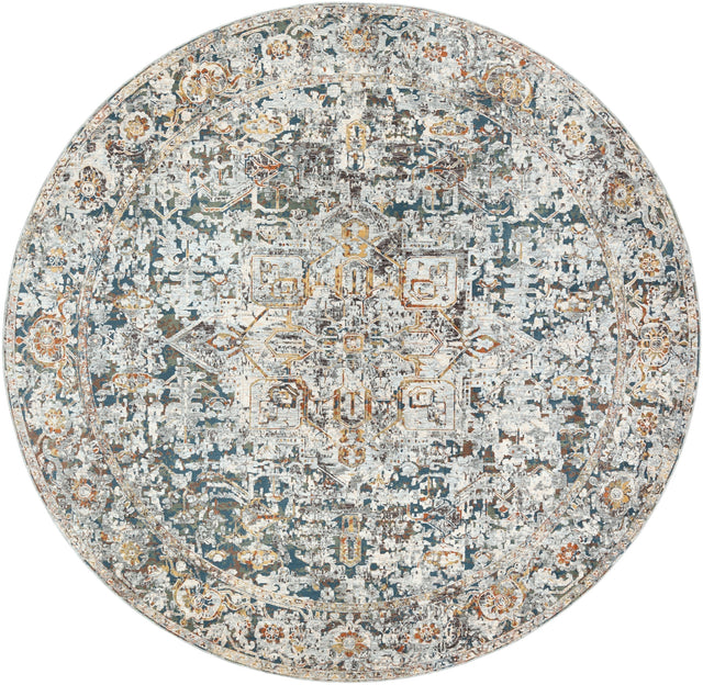 Surya Presidential Pdt-2300 Pale Blue, Bright Blue, Medium Gray Rugs.