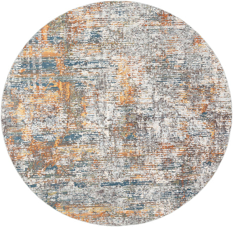 Surya Presidential Pdt-2305 Bright Blue, Burnt Orange, Peach Rugs.