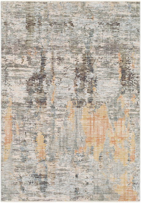 Surya Presidential Pdt-2306 Lime, Peach, Burnt Orange Rugs.