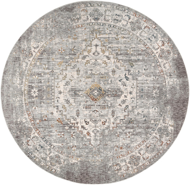 Surya Presidential Pdt-2311 Medium Gray, Charcoal, White Rugs.