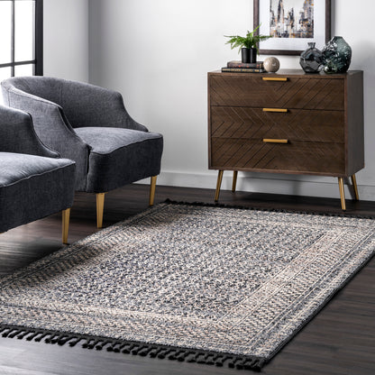 Nuloom Claudia Diamond Stgl03B Gray Area Rug