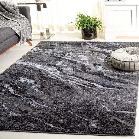 Safavieh Pacific Pfc865J Grey/Black Rug.