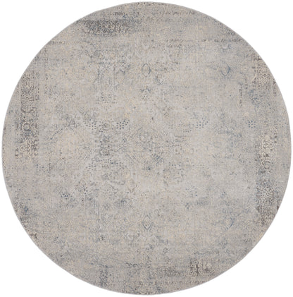 Nourison Rustic Textures Rus09 Ivory Light Blue Rug