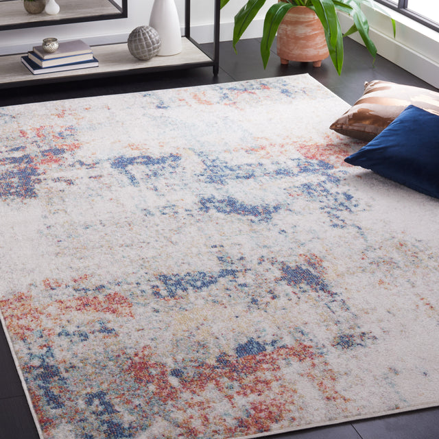 Safavieh Phoenix Phx500A Ivory/Blue Rust Rug.