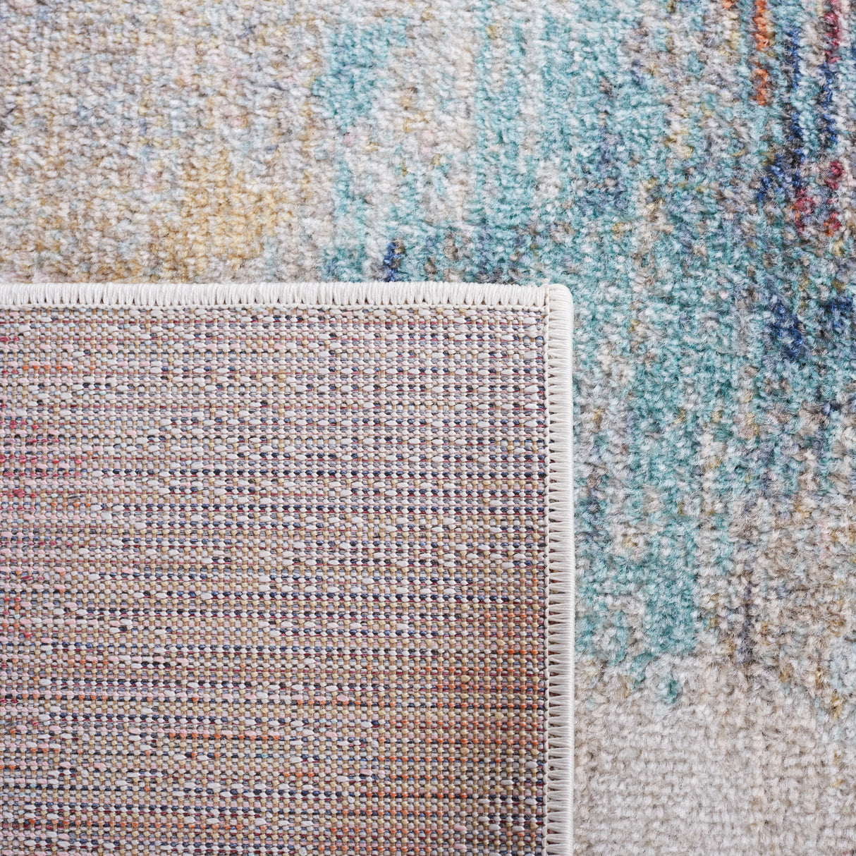 Safavieh Phoenix Phx508J Aqua/Gold Rose Rug.