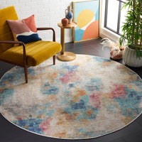 Safavieh Phoenix Phx508J Aqua/Gold Rose Area Rug