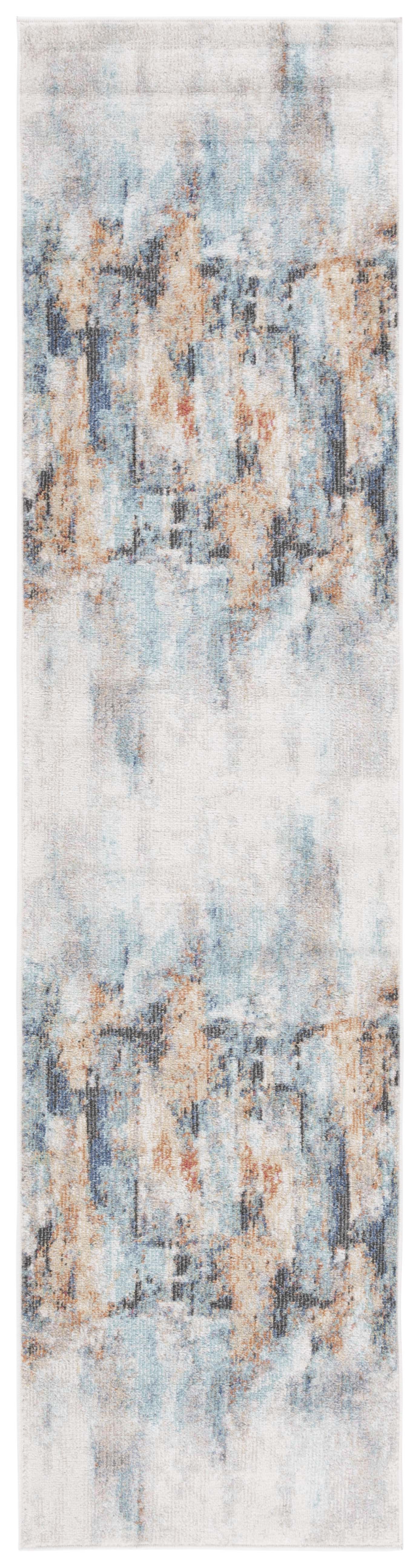 Safavieh Phoenix Phx510J Aqua/Gold Rust Area Rug