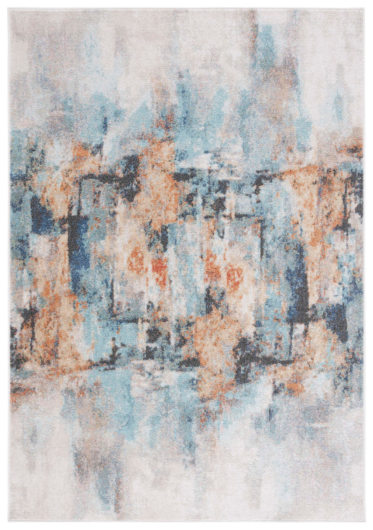 Safavieh Phoenix Phx510J Aqua/Gold Rust Area Rug