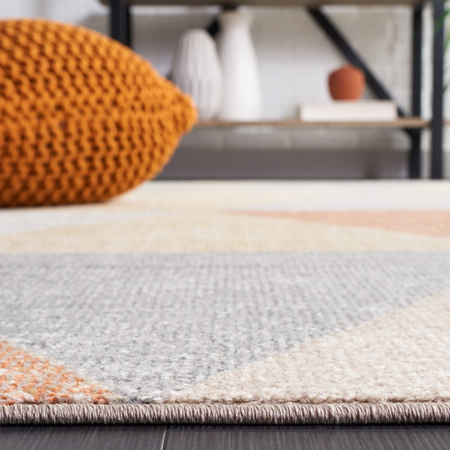 Safavieh Phoenix Phx550F Grey/Rust Rug.