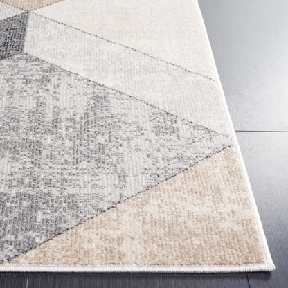 Safavieh Phoenix Phx552F Light Grey/Beige Charcoal Area Rug