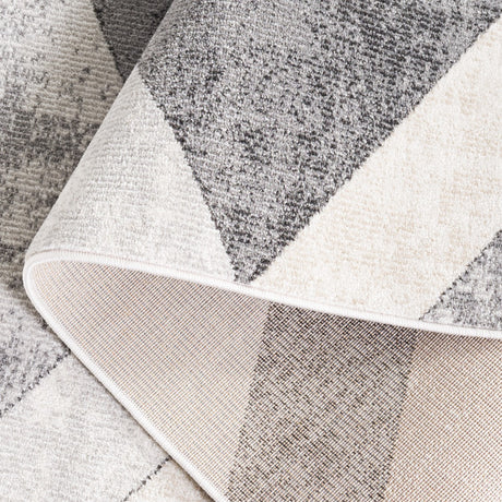 Safavieh Phoenix Phx552F Light Grey/Beige Charcoal Rug.
