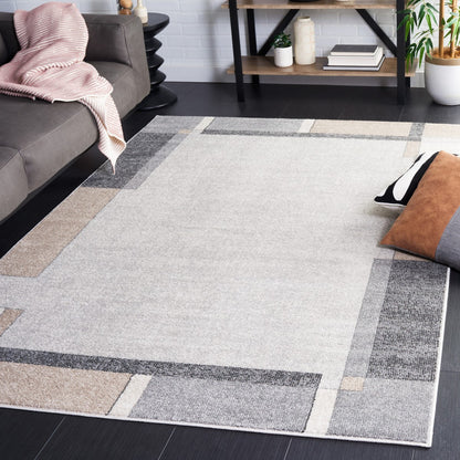 Safavieh Phoenix Phx553F Light Grey/Beige Charcoal Area Rug