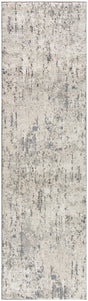 Nourison Quarry QUA01 Machine Made Ivory, Blue, Grey Rug