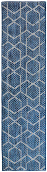 Nourison Horizon Indoor/Outdoor HOZ01 Denim Contemporary Area Rugs