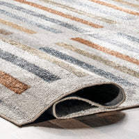 Nuloom Ros Striped Columns Grhn02A Beige Area Rug