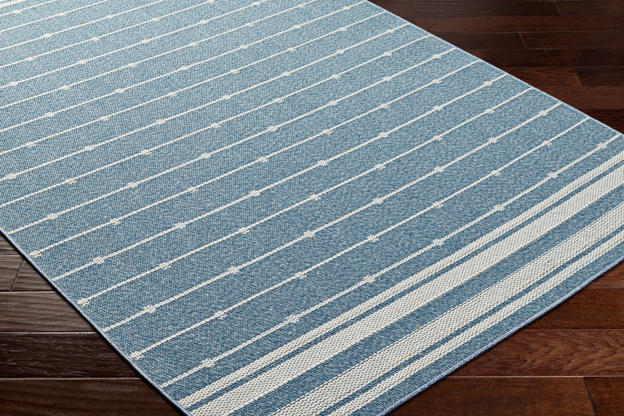 Surya Pismo Beach Pmb-2312 Pewter, Beetle Blue, Slate, Silver Rug.