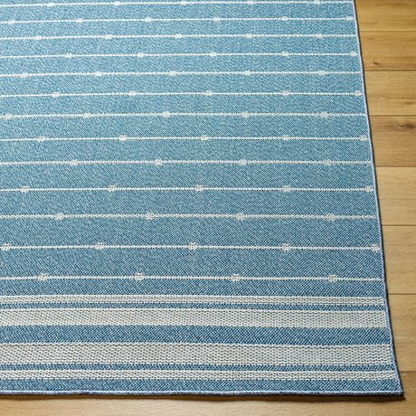 Surya Pismo Beach Pmb-2312 Pewter, Beetle Blue, Slate, Silver Rug.