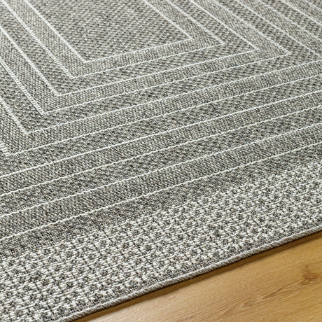 Surya Pismo Beach Pmb-2313 Medium Gray, Gray, White Rug.