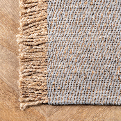 Nuloom Flatweave Natural Fiber Hctr01B Gray Area Rug