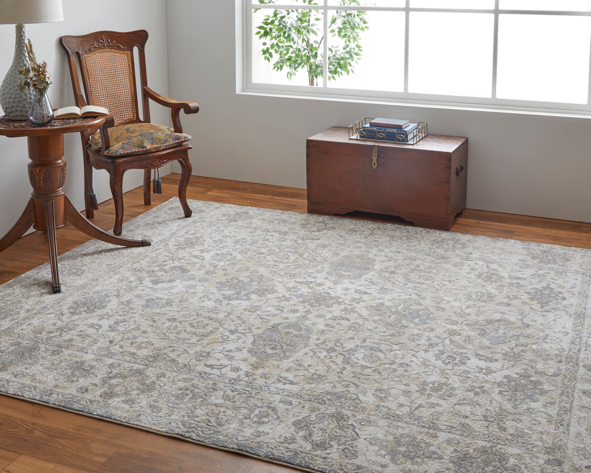 Feizy Celene Cel39L0F Ivory/Tan/Gray Area Rug