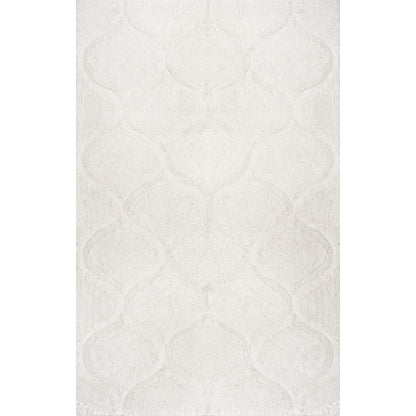 Nuloom Shaggy Elsie Hjml01A White Area Rug