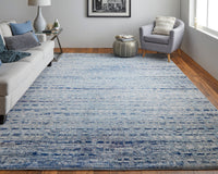 Feizy Edgemont Edg39Ilf Blue/Ivory Area Rug