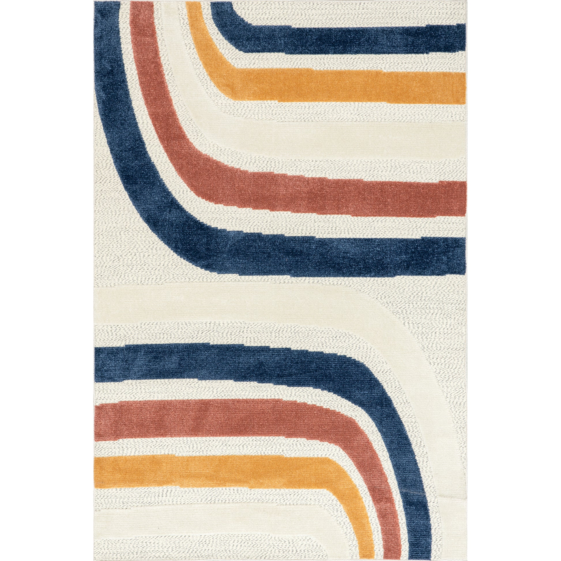 Nuloom Katina Abstract Rainbow Kkpr05A Blue Area Rug