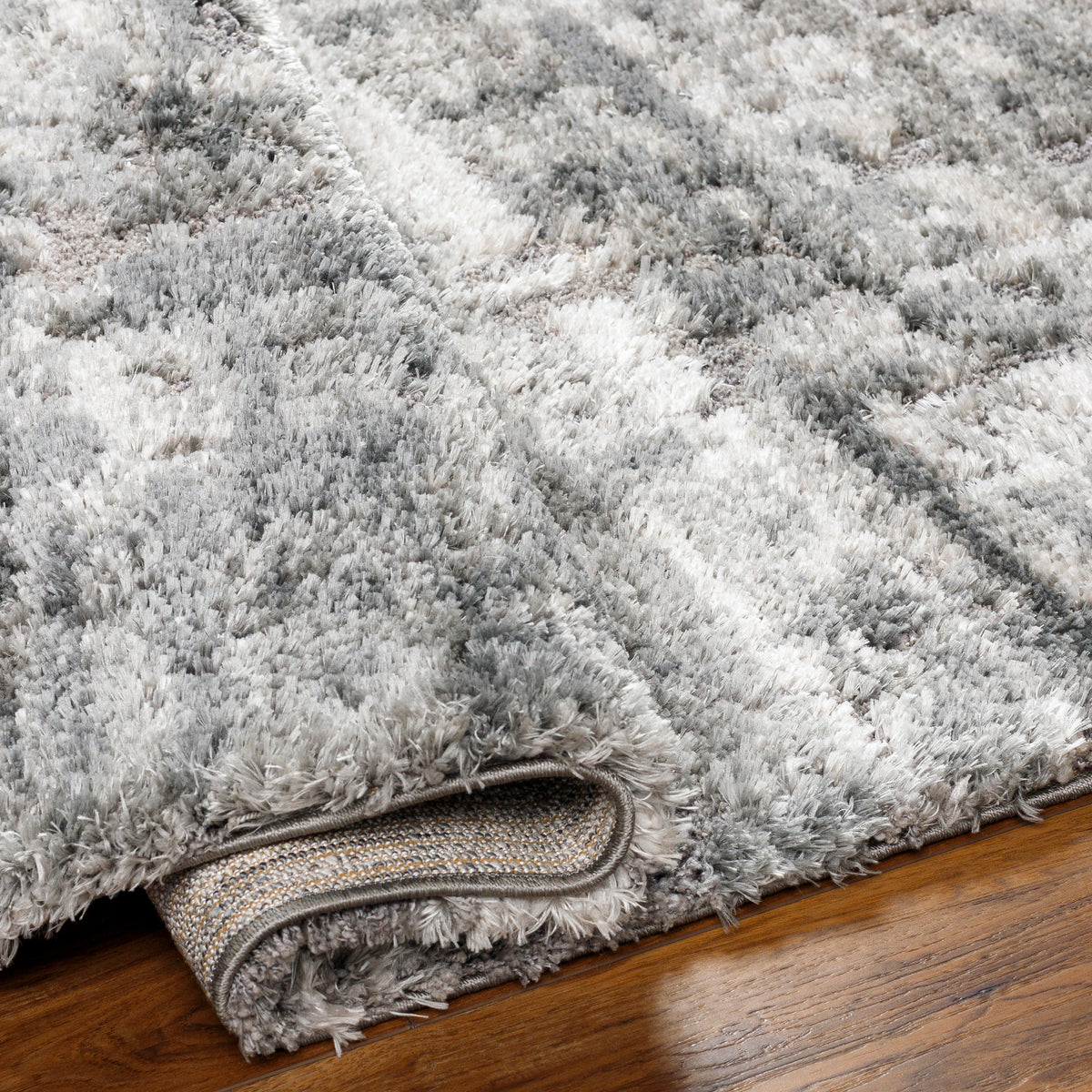 Surya Primo Pro-2301 Gray, Charcoal, White, Light Gray Rug.