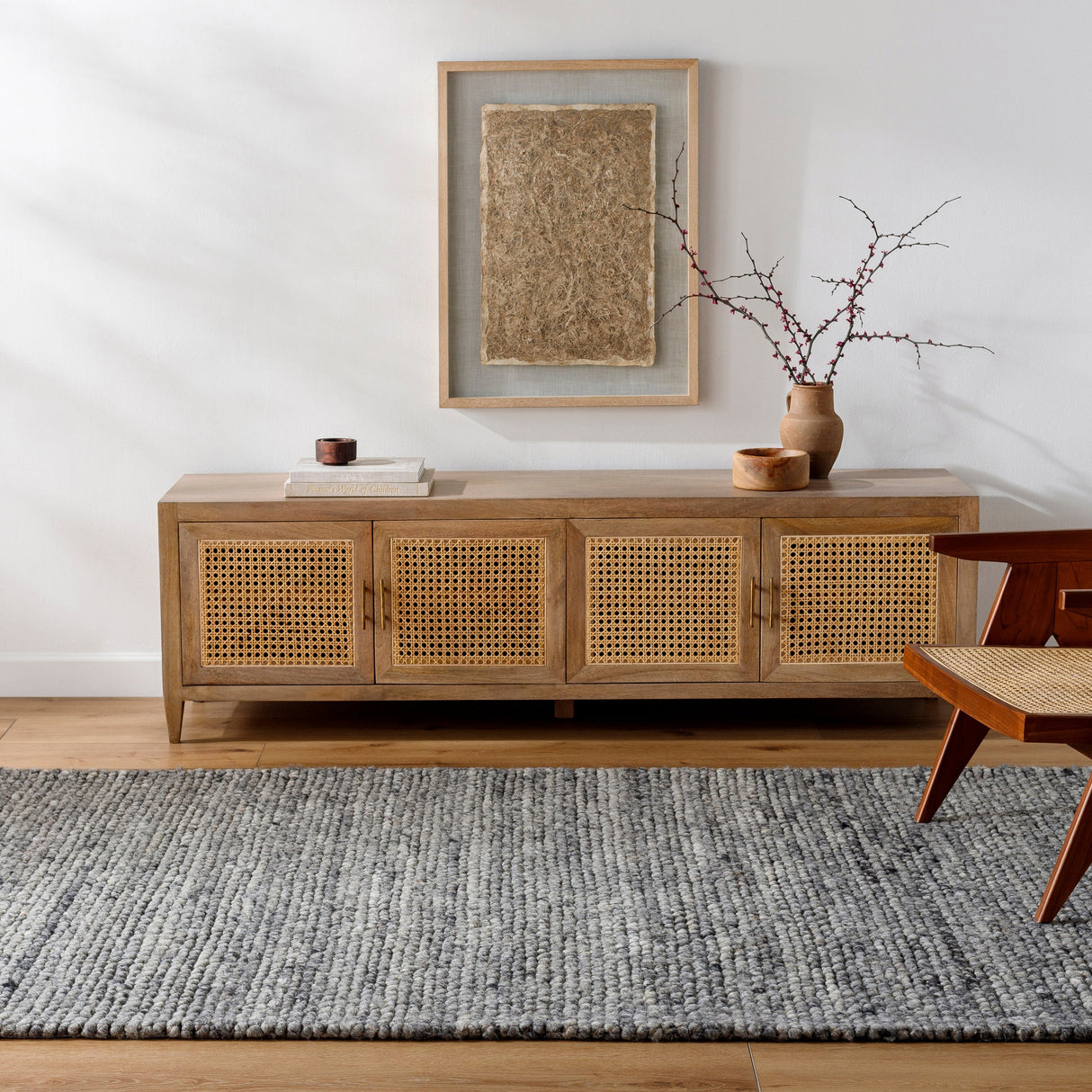 Surya Palisade Psd-2302 Grey, Pewter, Silver, Nickel, Sage, Slate Blue Rug.