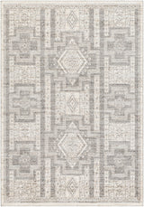Surya Positano Psn-2316 Light Grey, Ash, Sterling Grey, Metallic - Silver, Pewter Rug.