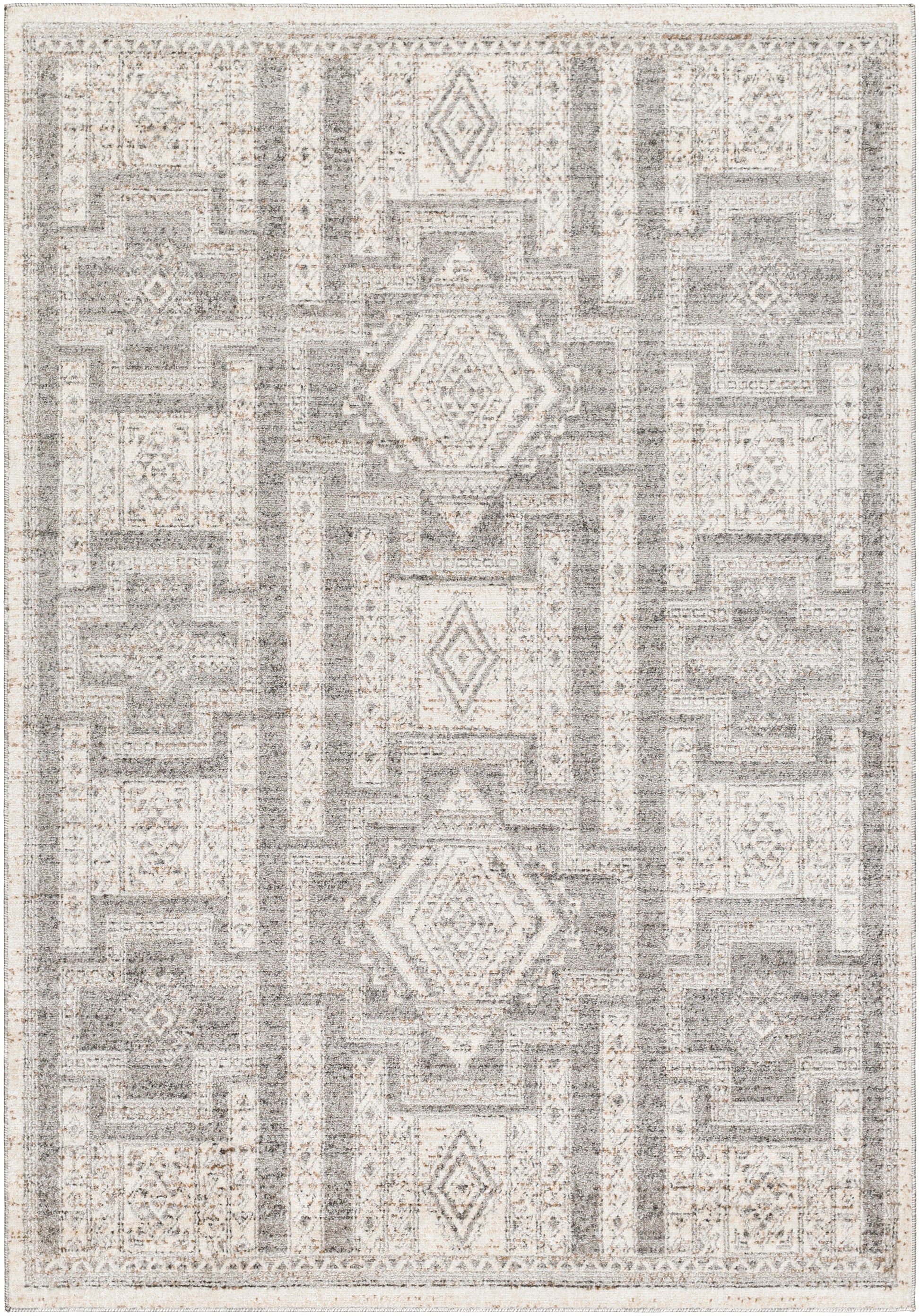 Surya Positano Psn-2316 Light Grey, Ash, Sterling Grey, Metallic - Silver, Pewter Area Rug