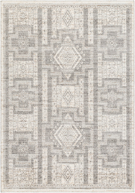 Surya Positano Psn-2316 Light Grey, Ash, Sterling Grey, Metallic - Silver, Pewter Rug.