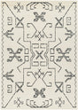 Surya Pisa Pss-2362 Light Gray, Black Rug.