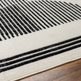 Surya Pisa Pss-2364 Light Gray, Black, Charcoal Rug.