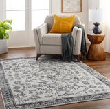Surya Pisa Pss-2366 Light Gray, Medium Gray, Black Rug.