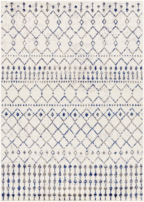 Surya Pisa Pss-2367 Light Gray, Charcoal, Dark Blue, Medium Gray Rug.