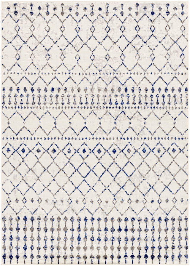 Surya Pisa Pss-2367 Light Gray, Charcoal, Dark Blue, Medium Gray Rug.