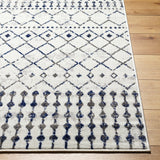 Surya Pisa Pss-2367 Light Gray, Charcoal, Dark Blue, Medium Gray Rug.