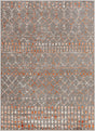 Surya Pisa Pss-2369 Charcoal, Light Gray, Burnt Orange, Medium Gray Rug.
