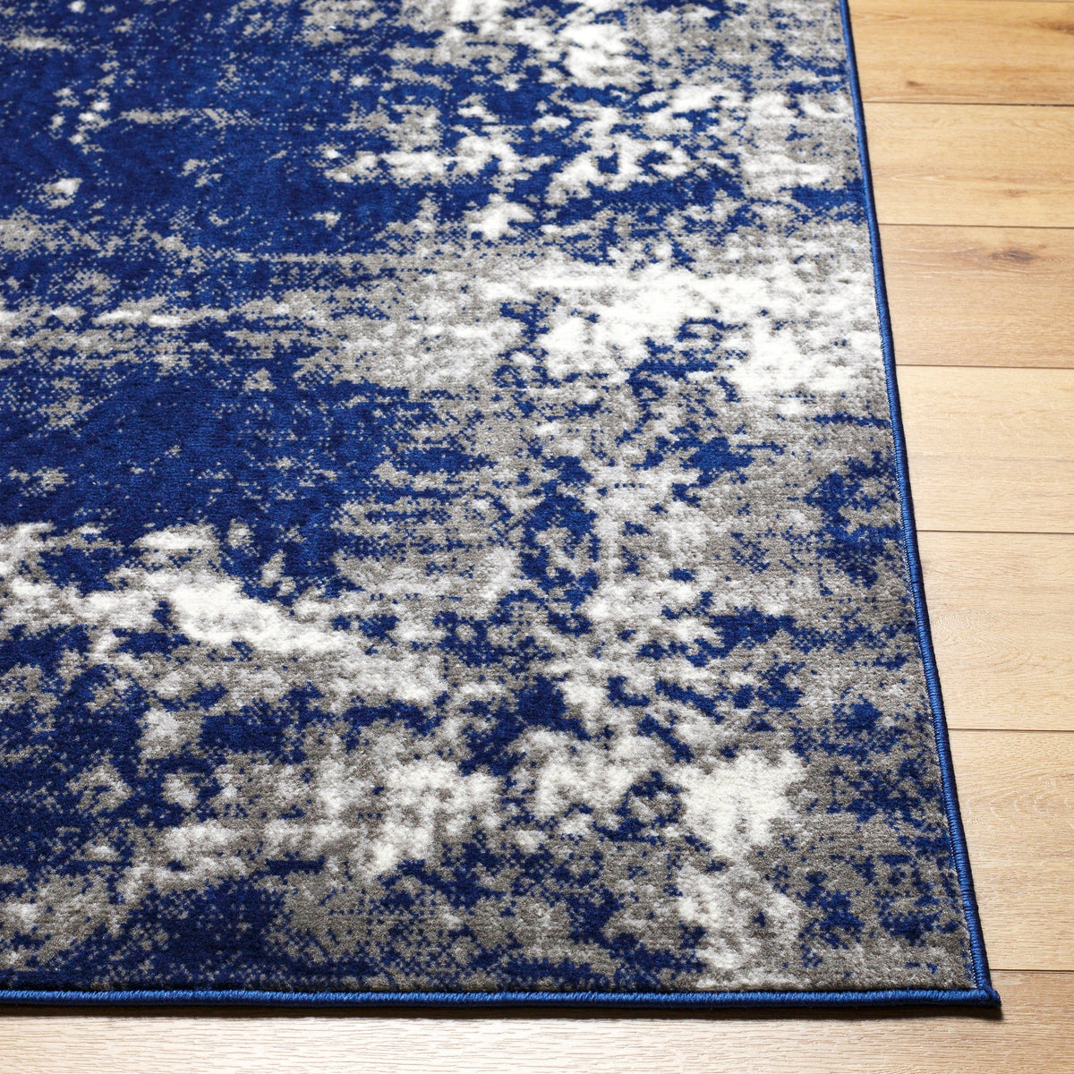 Surya Pisa Pss-2373 Dark Blue, Charcoal, Medium Gray, Light Gray Rug.
