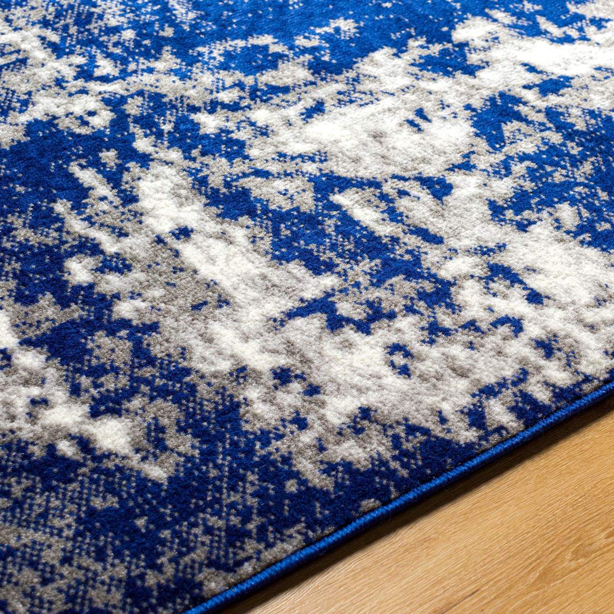 Surya Pisa Pss-2373 Dark Blue, Charcoal, Medium Gray, Light Gray Rug.