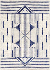 Surya Pisa Pss-2376 Light Gray, Dark Blue, Charcoal, Medium Gray Rug.