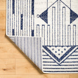 Surya Pisa Pss-2376 Light Gray, Dark Blue, Charcoal, Medium Gray Rug.