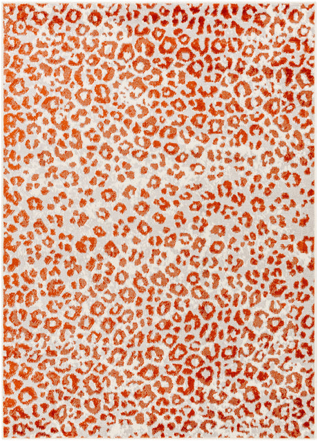 Surya Pisa Pss-2381 Light Gray, Medium Gray, Burnt Orange Rug.