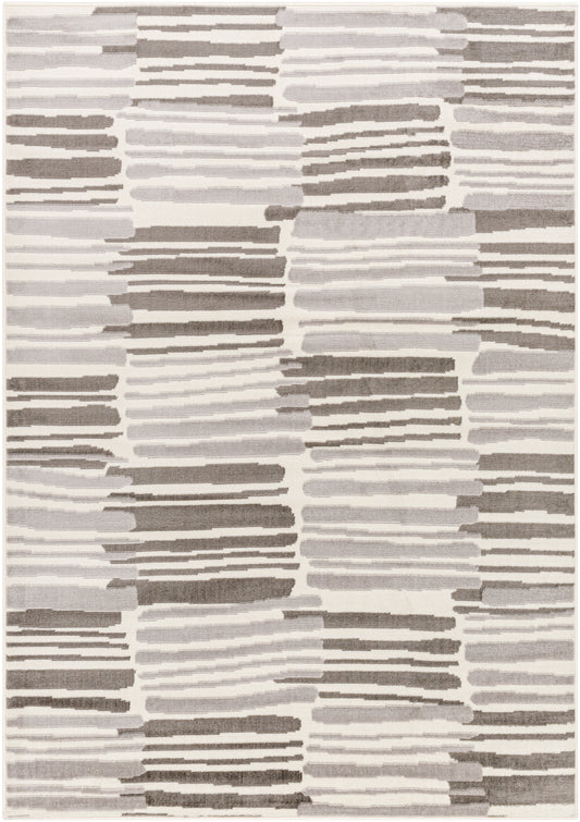 Surya Pisa Pss-2382 Light Gray, Medium Gray, Charcoal Area Rug