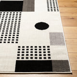 Surya Pisa Pss-2383 Light Gray, Black, Charcoal, Medium Gray Rug.