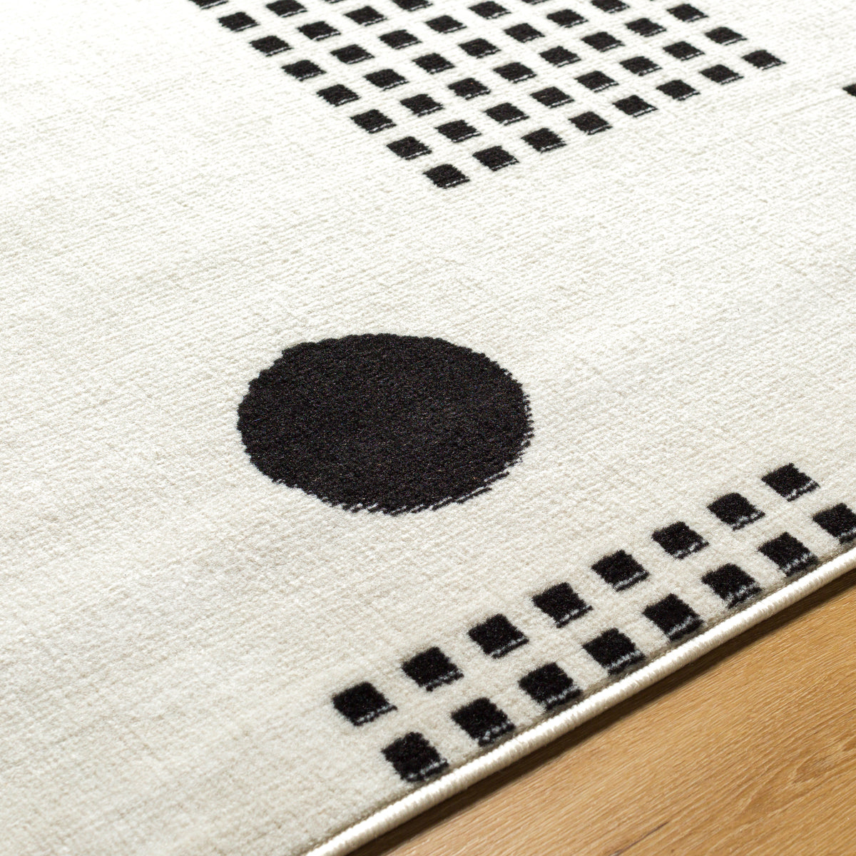Surya Pisa Pss-2383 Light Gray, Black, Charcoal, Medium Gray Rug.
