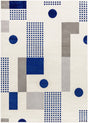 Surya Pisa Pss-2384 Light Gray, Dark Blue, Charcoal, Medium Gray Rug.
