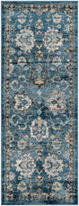 Surya Pertek Ptk-2302 Deep Teal, Dark Blue, Gray, Black, Taupe, Dark Brown Rug.
